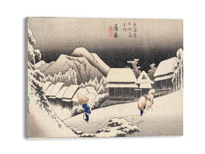 Evening Snow at Kambara