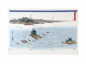 The Rapids of Naruto in Awa Province from the series Snow Moon and Flowers