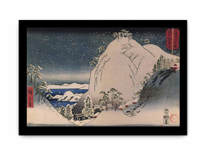 Hiroshige, Shrines in snowy mountains