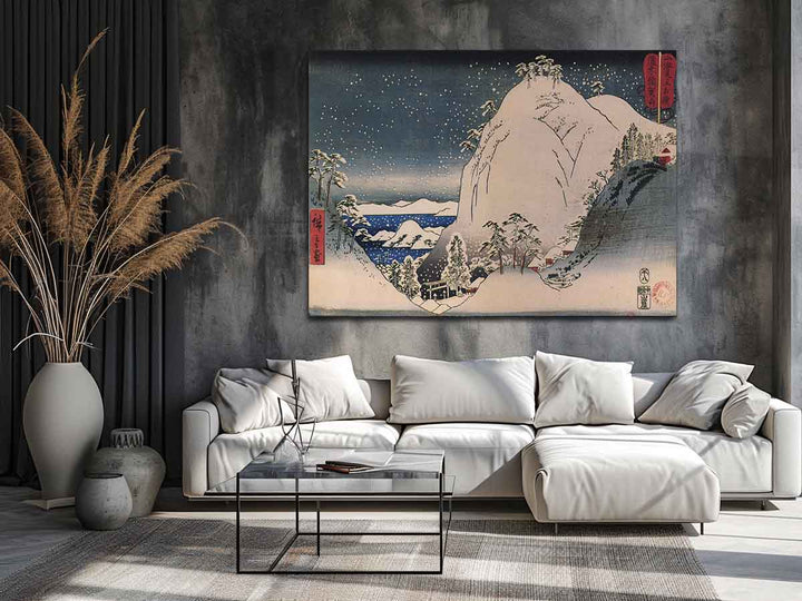 Hiroshige, Shrines in snowy mountains