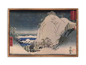 Hiroshige, Shrines in snowy mountains