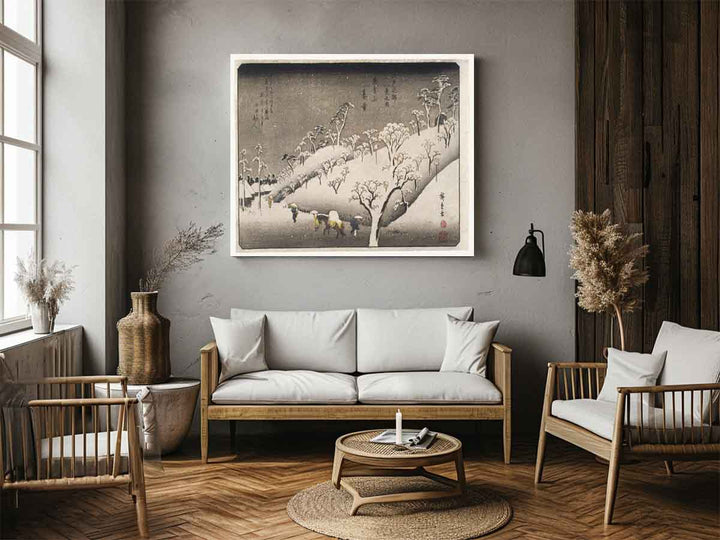 Evening Snow on the Asuka Mountain (Asukayama no Bosetsu)