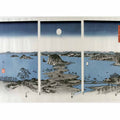 Utagawa (Ando) Hiroshige (1797-1858), Panorama van de acht beroemde Dorps- en stadsgezichten bij Kanazawa bij volle maan