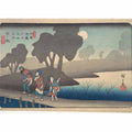 Moonlit Night at Miyanokoshi, from The Sixty-nine Stations of the Kisokaidō