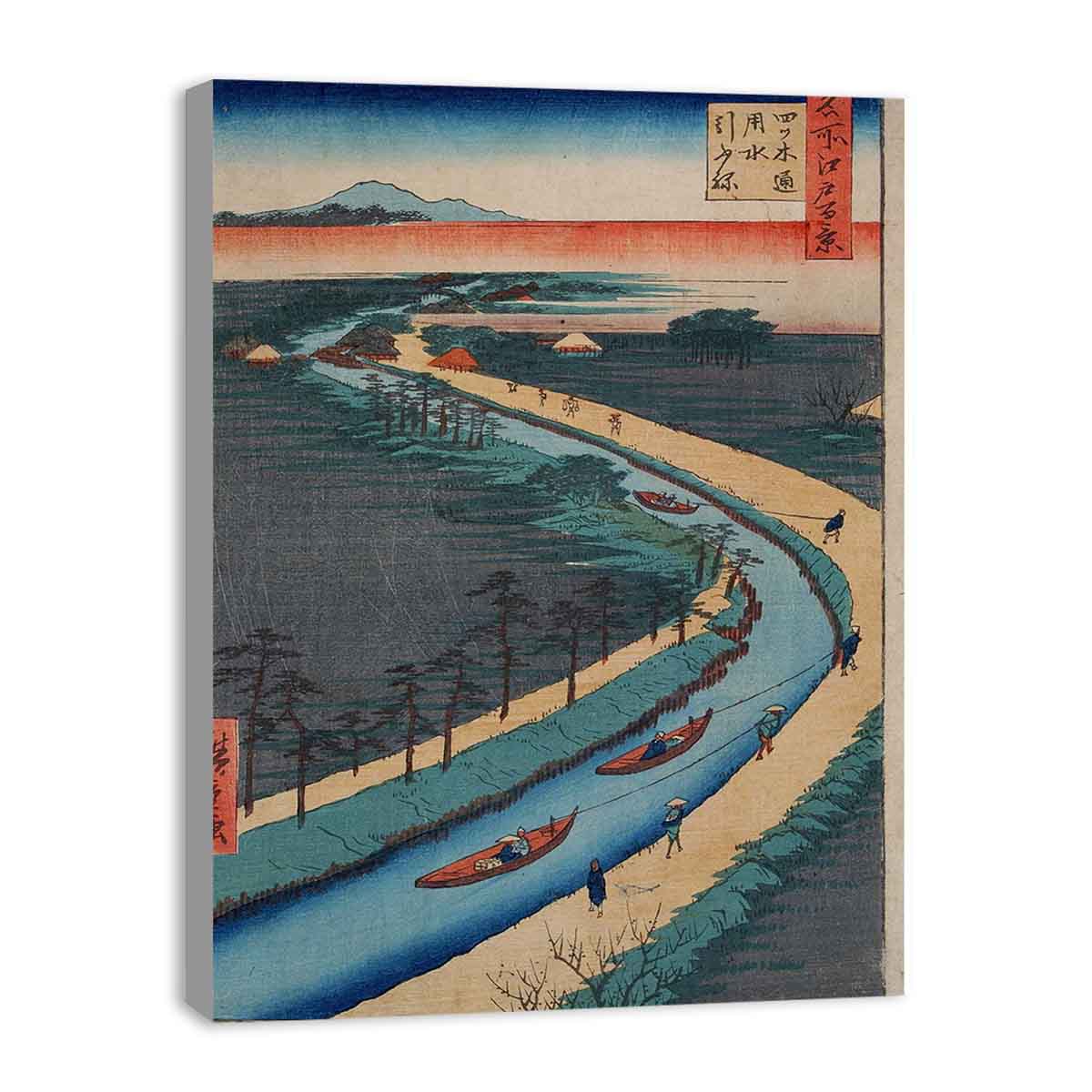 Towboats Along the Yotsugi-dori Canal