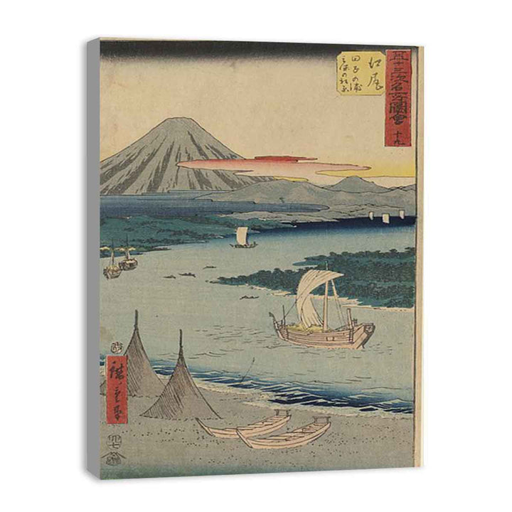 19th Ejiri: The Pine Forest of Miho and Tago Bay near Ejiri, From the Upright Gojusan Tsugi Tokaido