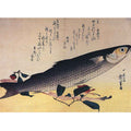 Hiroshige Grey mullet and camellia