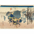 Print, Mishima, Morning Mist, in The Fifty-Three Stations of the Tokaido Road (Tokaido Gojusan Tsugi-no Uchi), ca. 1834