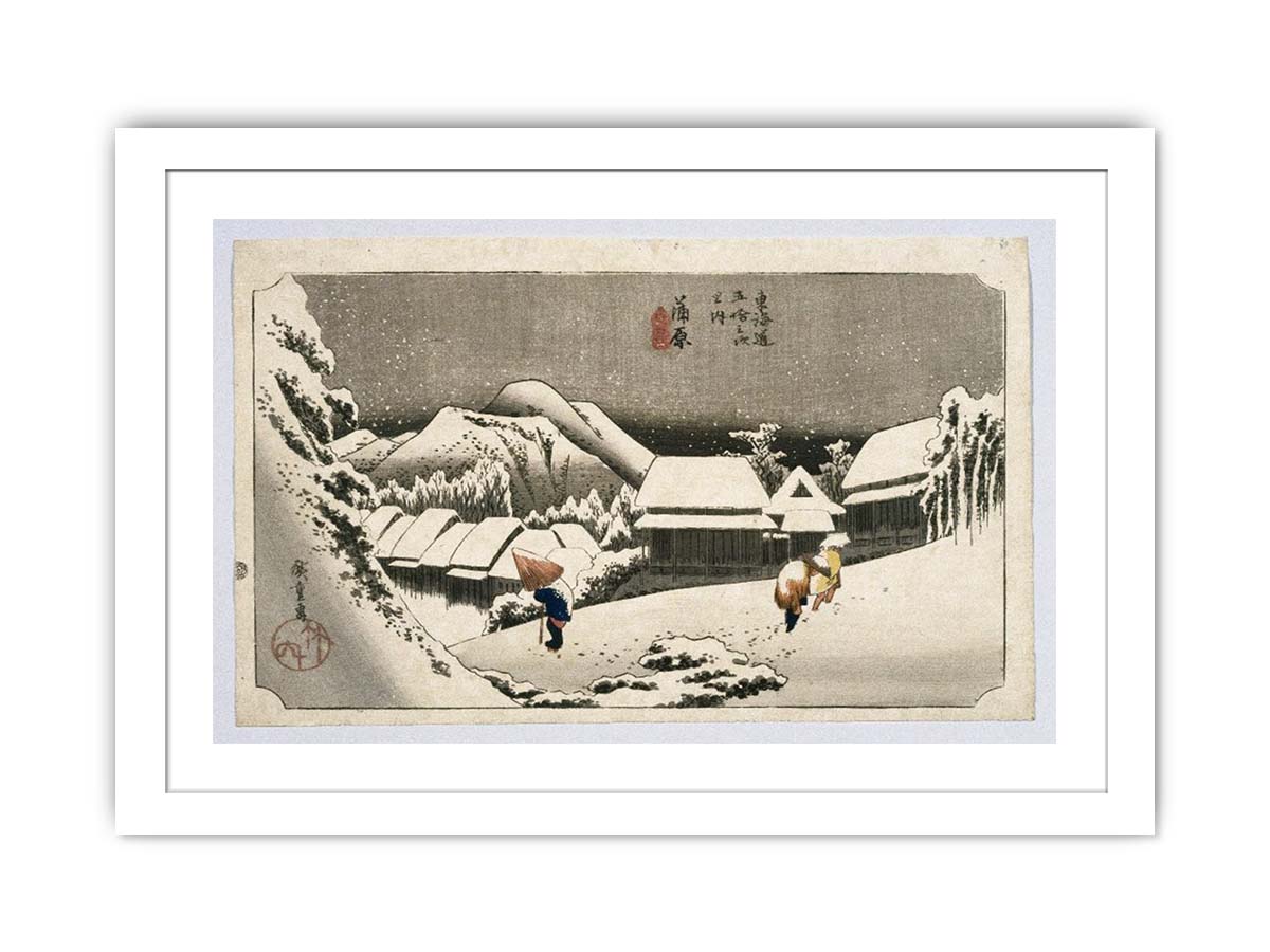 Kambara, from Fifty-three Stations on the Tokaido Highway (Tokaido Goju-san Tsugi no Uchi)