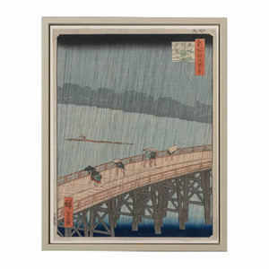 Sudden Shower over Shin-Ōhashi Bridge and Atake, from the series One Hundred Famous Views of Edo