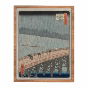 Sudden Shower over Shin-Ōhashi Bridge and Atake, from the series One Hundred Famous Views of Edo
