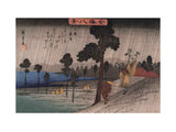 Two men on a sloping road in the rain artwork preview