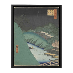 Rain in the Seido Hall and Shohei Bridge over the Kanda River