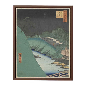 Rain in the Seido Hall and Shohei Bridge over the Kanda River