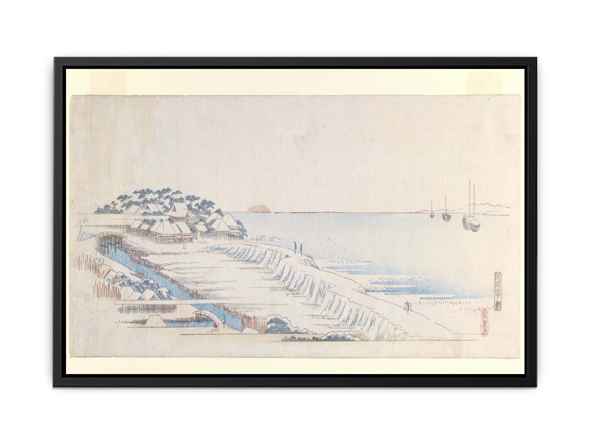 Snow Dawn at Susaki from the Letter-Sheet Set
