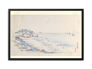 Snow Dawn at Susaki from the Letter-Sheet Set