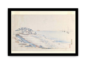 Snow Dawn at Susaki from the Letter-Sheet Set