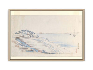 Snow Dawn at Susaki from the Letter-Sheet Set