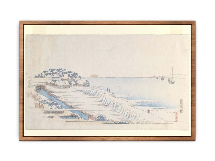 Snow Dawn at Susaki from the Letter-Sheet Set