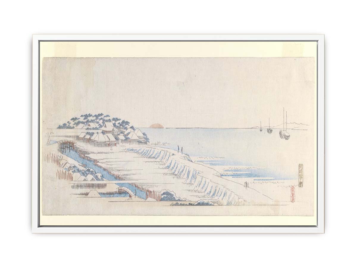Snow Dawn at Susaki from the Letter-Sheet Set