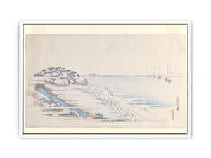 Snow Dawn at Susaki from the Letter-Sheet Set