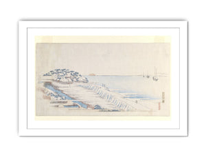Snow Dawn at Susaki from the Letter-Sheet Set