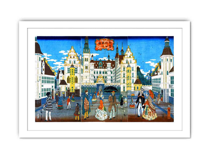 Imaginary painting of the America by Utagawa Hiroshige
