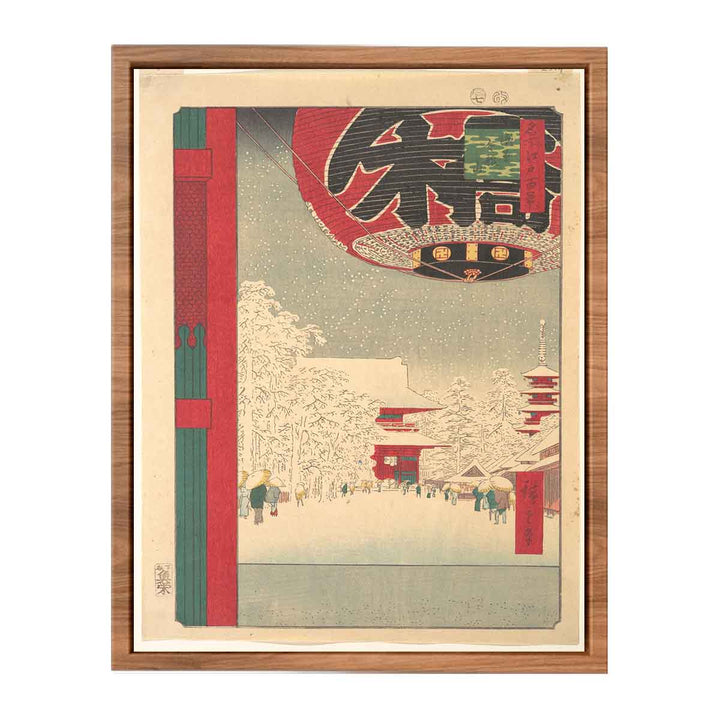 Kinryūsan Temple at Asakusa, from the series "One Hundred Famous Views of Edo