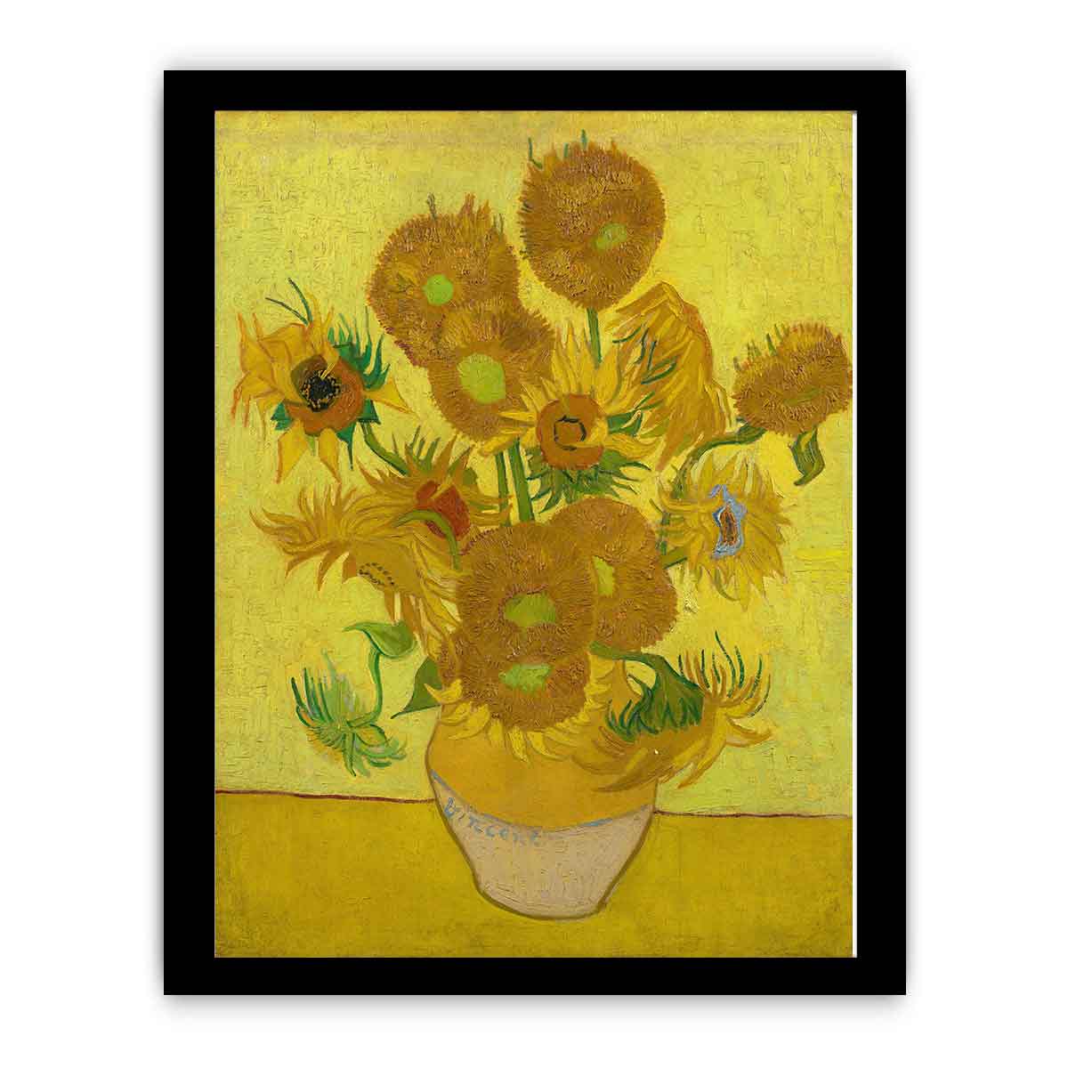 Vase Of Sunflowers Painting By Van Gogh