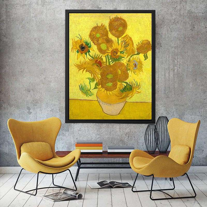 Vase Of Sunflowers Painting By Van Gogh