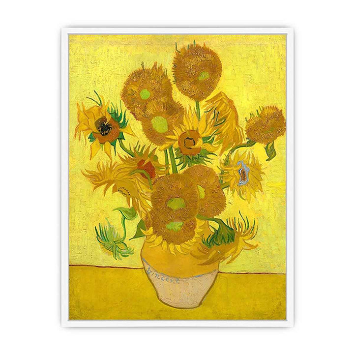 Vase Of Sunflowers Painting By Van Gogh