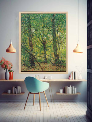 tree And Undergrowth By Vincent Van Gogh