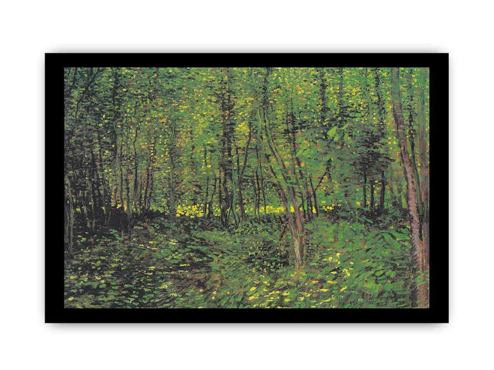 tree And Undergrowth By Van Gogh