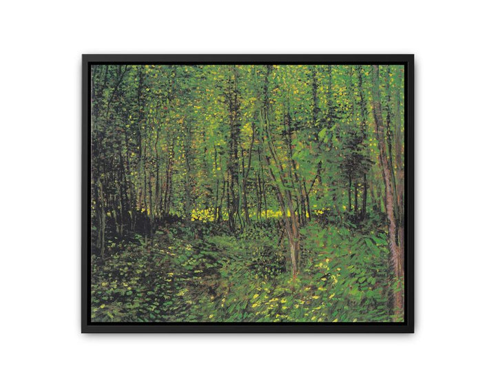 tree And Undergrowth By Van Gogh