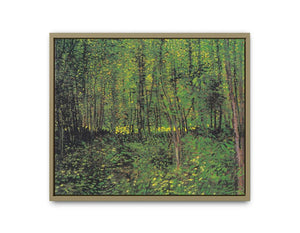 tree And Undergrowth By Van Gogh Oil Painting