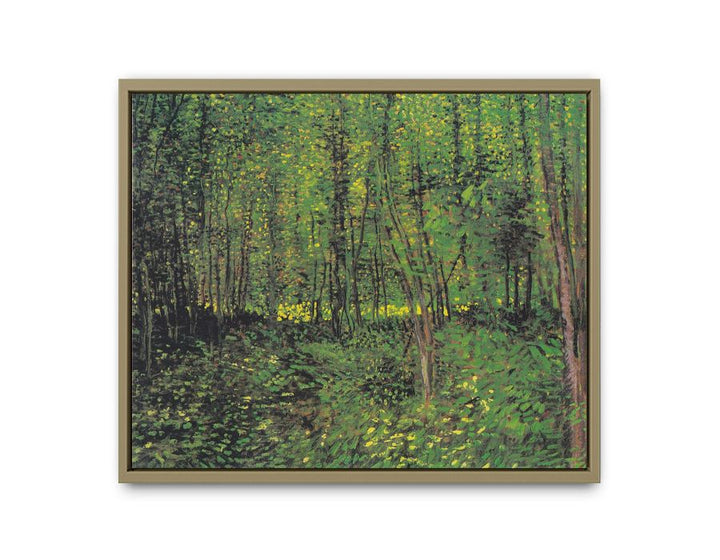 tree And Undergrowth By Van Gogh