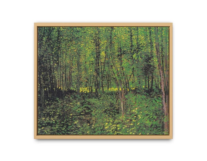 tree And Undergrowth By Van Gogh