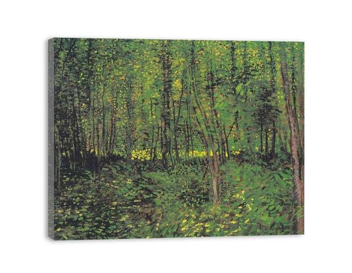 tree And Undergrowth By Van Gogh