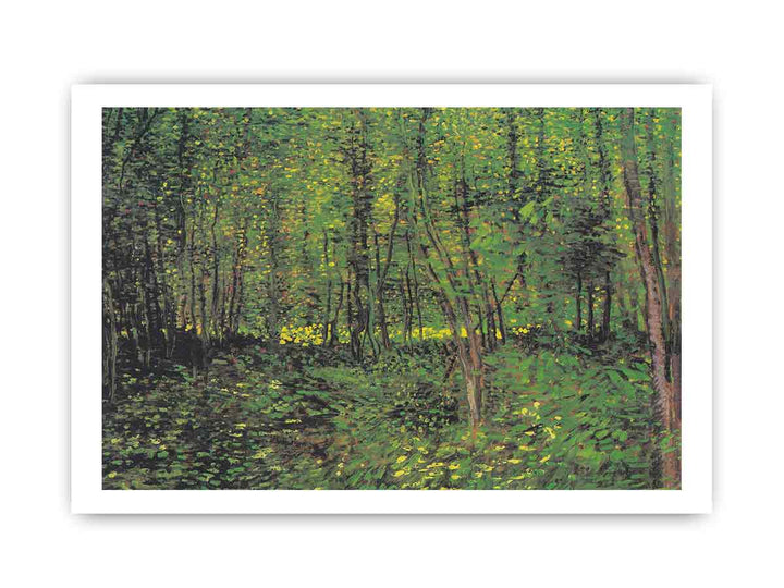 tree And Undergrowth By Van Gogh