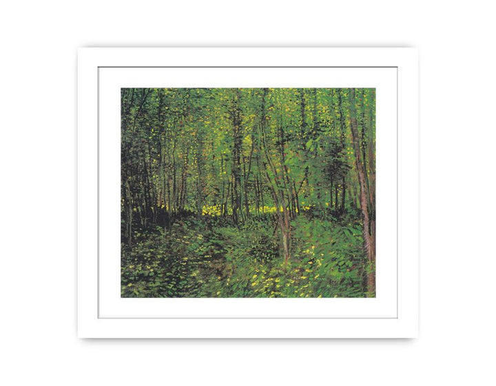 tree And Undergrowth By Van Gogh