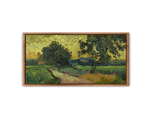 Landscape At Twilight By Van Gogh Streched canvas