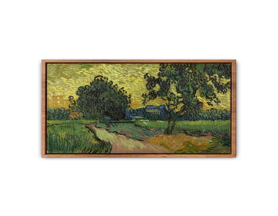 Landscape At Twilight By Van Gogh Streched canvas