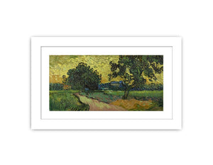 Landscape At Twilight By Van Gogh Famous painting