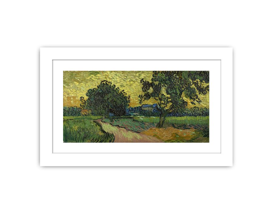 Landscape At Twilight By Van Gogh Famous painting