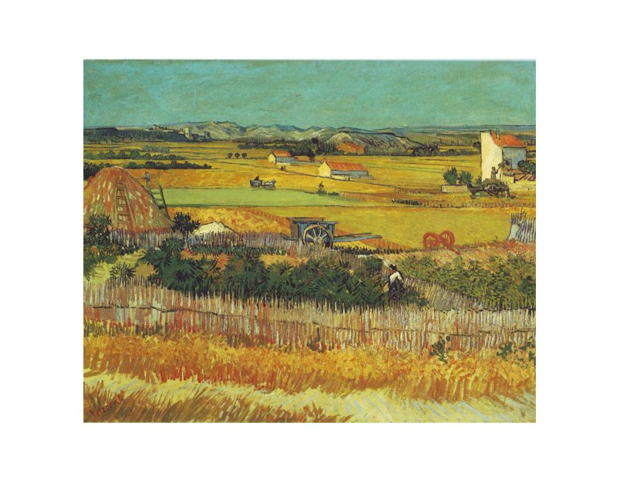 Harvest Painting By Van Gogh