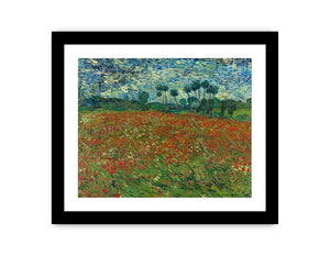 Poppy Field By Vincent Van Gogh Canvas Print