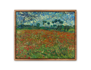 Poppy Field By Vincent Van Gogh Streched canvas
