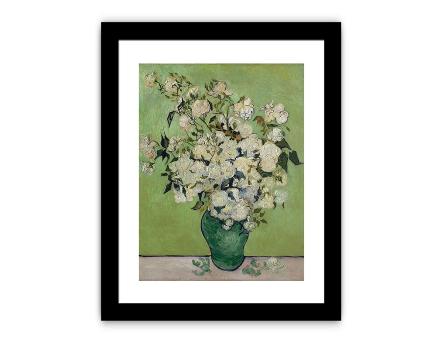 Vase Of Roses By Van Gogh Canvas Print