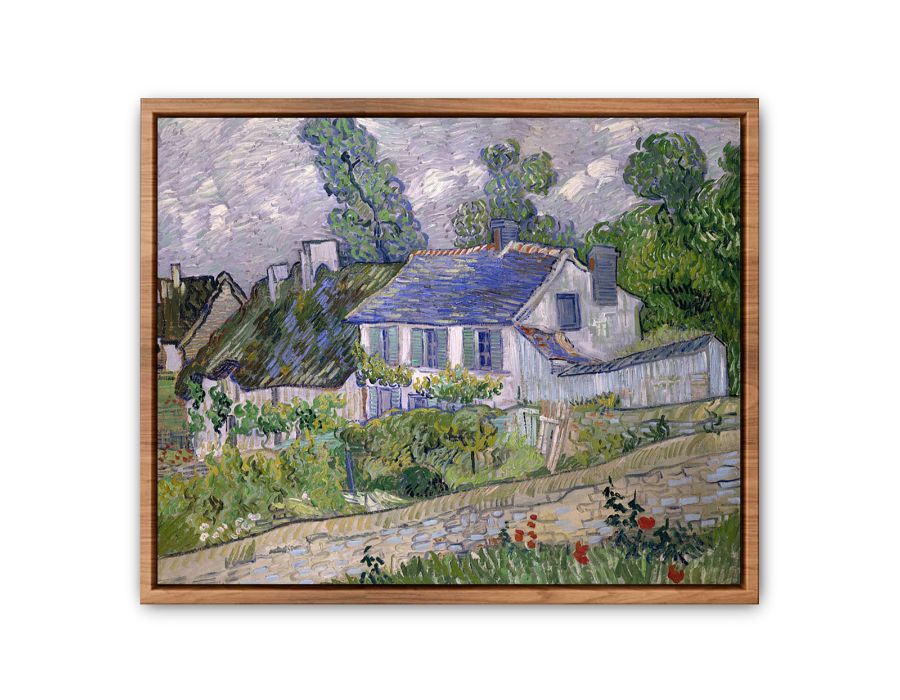 Houses At Auvers By Van Gogh Streched canvas