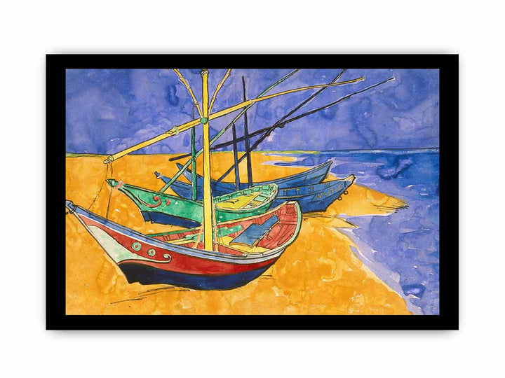 Fishing Boats By Van Gogh